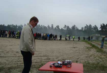 demonstration of the OSA nonlethal pistol in Berlin, May 2012